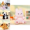 Plush Penguin Bear Rabbit Toy With Short Pile Soft Fabric For Kids And Collectors
