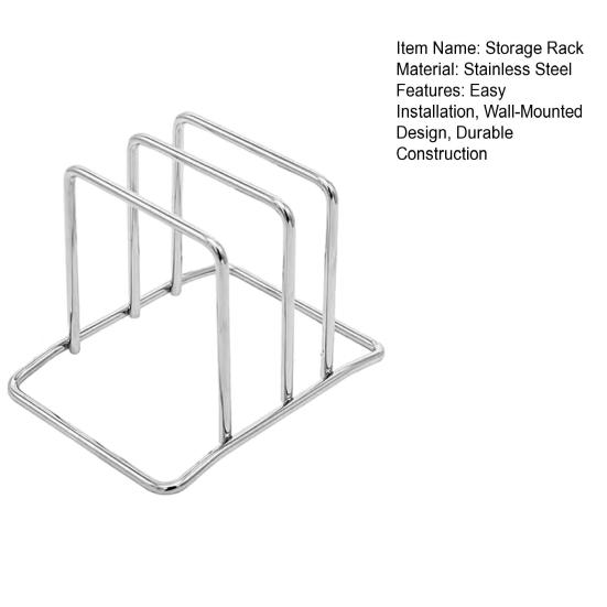 Lagerregal Ohne Bohren Montage Wandmontiert Edelstahl Topfdeckel Küchenutensilien-Organizer Hohe Tragfähigkeit Schneidebretthalter