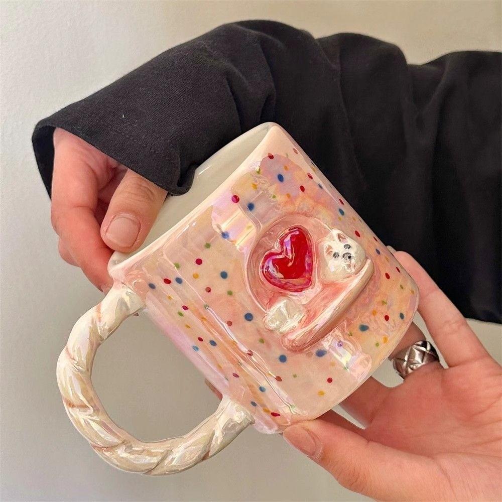 Cartoon Coffee Mug 320 ml Tea Cup Water Cup Puppy Ceramic Milk Cup Valentine's Day Present