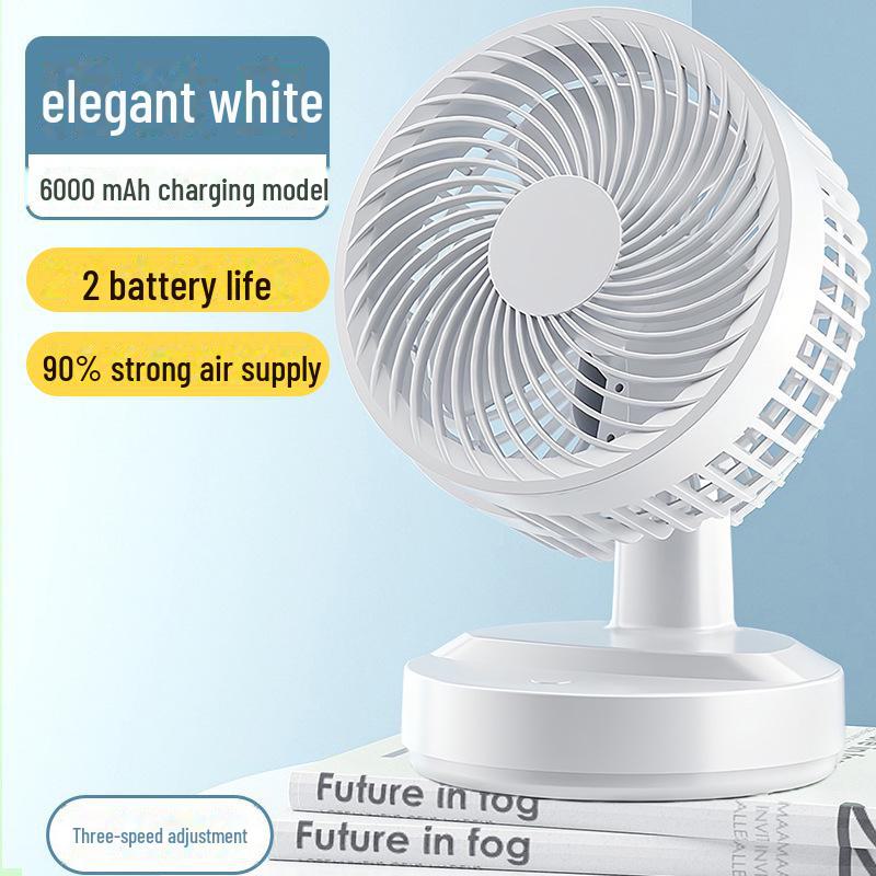 Premium USB Mini Fan - 5.68-inch Silent Desktop Fan for Office & Student Use