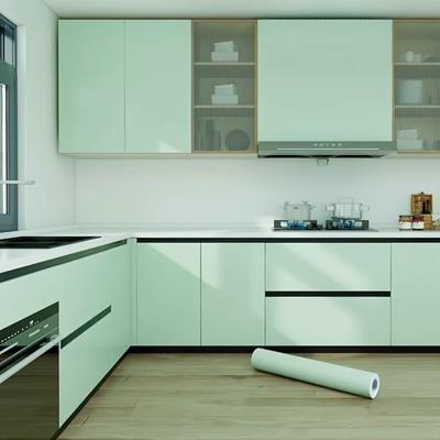 Matte Contact Paper PVC DIY Self-adhesive Waterproof Wallpaper Renovation Kitchen Cabinets Decorative Films Vinyl Wall Stickers