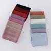 Women Big Size Plain Solid Cotton Rayon Crease Hijab Scarf Lady High Quality Wraps and Shawls Musulman Headband Islamic Turban