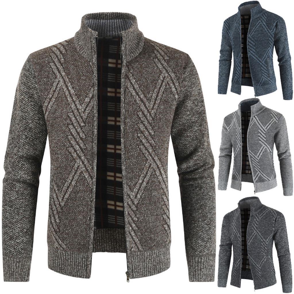 Winter Men's Casual Fashion Cardigan Sweater Jacket