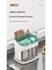 Premium Kitchen Countertop Cutlery Holder with Drainage - Spoon, Chopstick, and Utensil Storage Rack