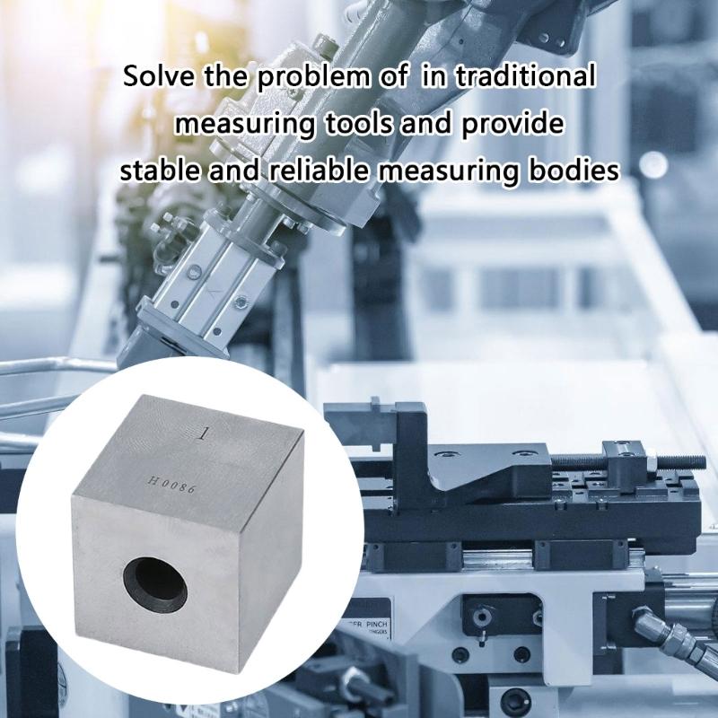 High Accuracy Carbon Steel Measuring Device Rectangular Style With Central Hole Suitable For Workshop Calibration Tasks