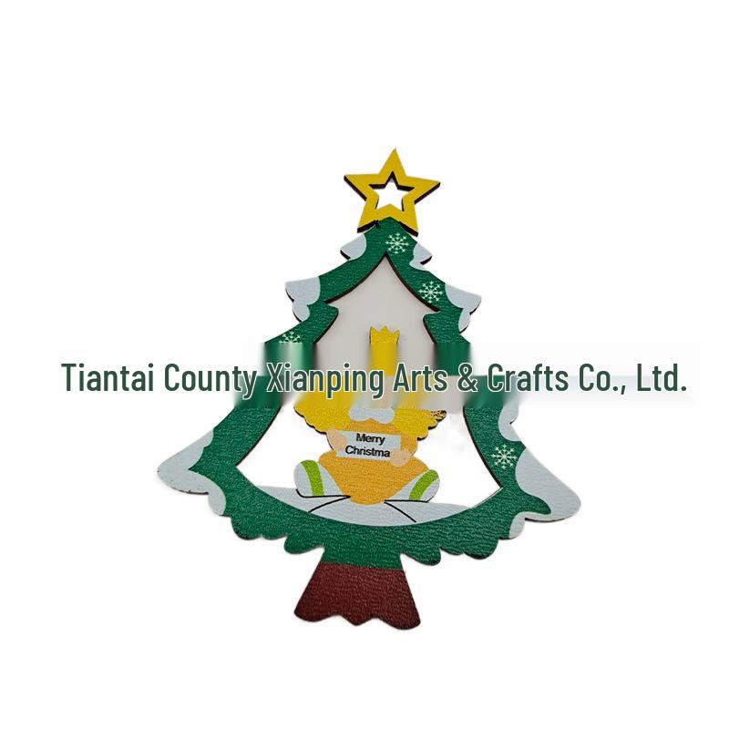2024 Wooden Christmas Tree Desktop & Hanging Ornaments
