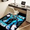 Electric Blue 67 Number Robot Chair Mat Office Carpet for Home Decor, Sofa Rug, Gift Idea for Any Room