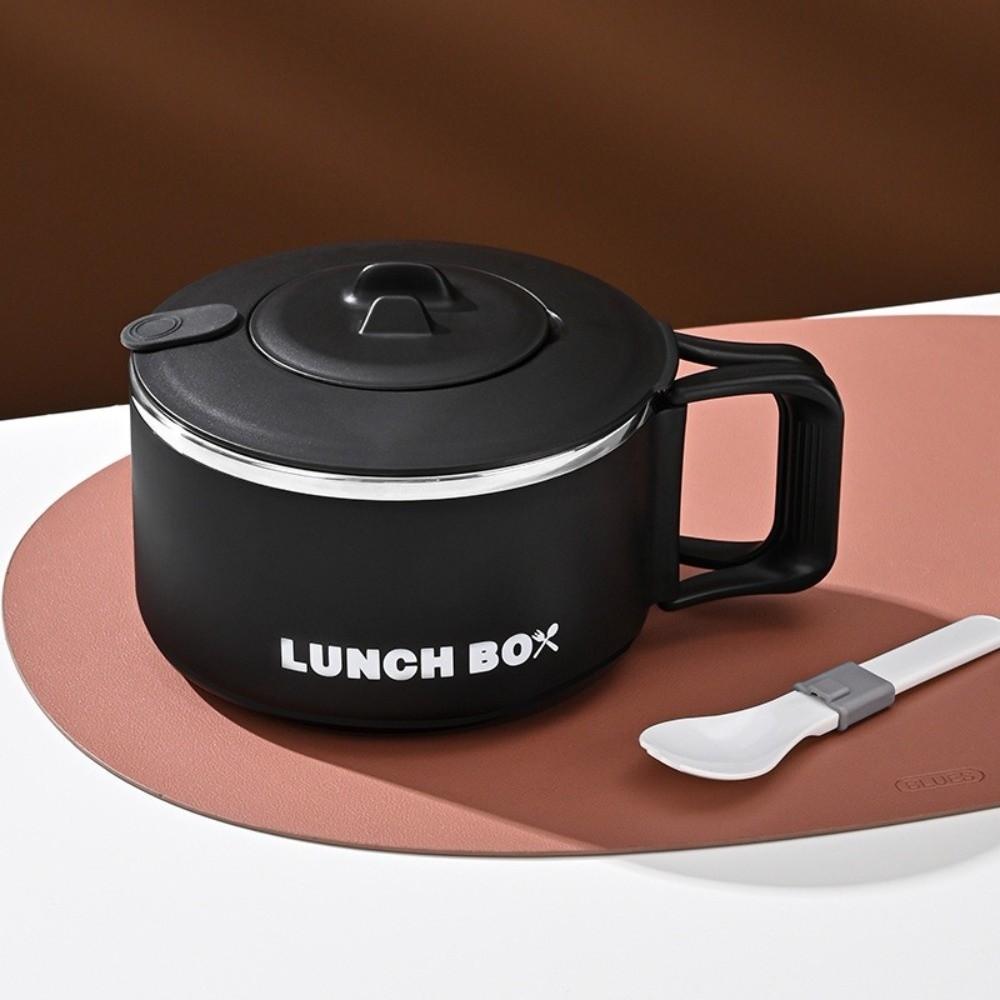 With Handle Noodles Ramen Bowl With Lid Fruit Salad Rice Soup Bowl Lunch Box  Kitchen Accessories