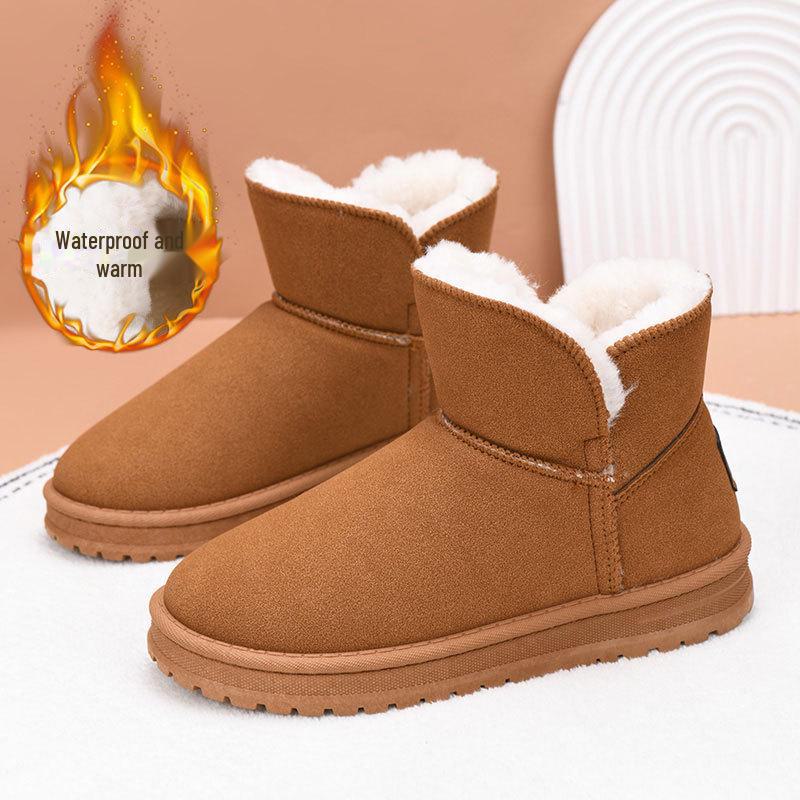 2024 Damen- und Herren-Schneestiefel, rutschfest, wasserdicht - Samtgefüttert, dicke Sohlen, große Größen