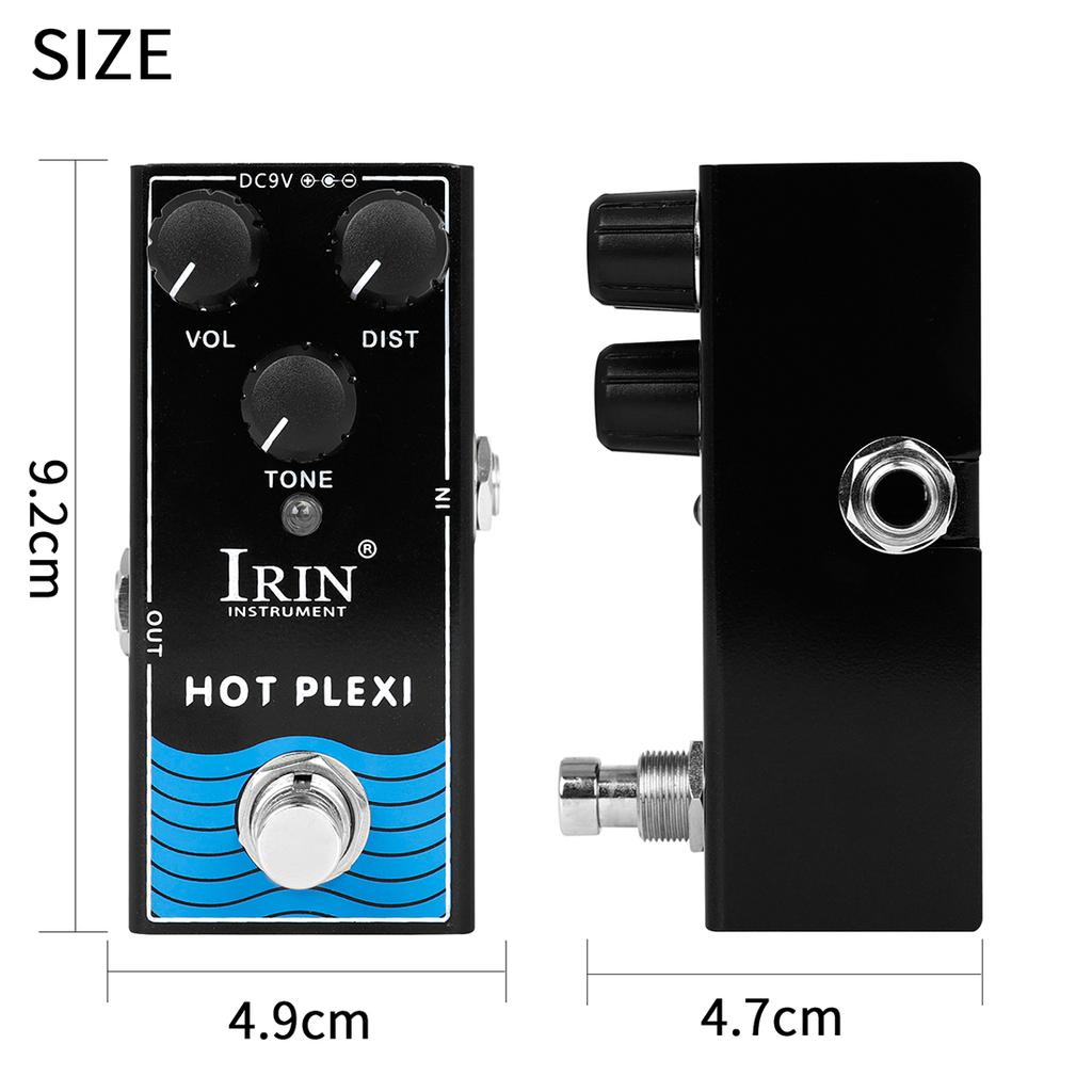 IRIN RF-13 Hot Plexi Guitar Effect Pedal Simulate JCM800 Guitar Amplifier Stronger Output & Greater Distortion Guitar Parts