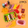 Pretend Barbecue Play Food Kids Toy Set House Simulation Kitchen Food Assembling