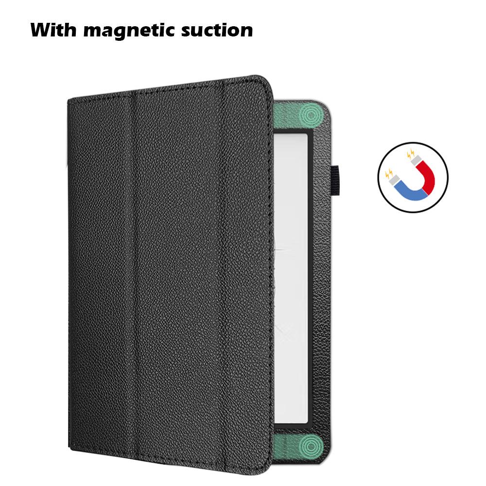 Onyx BOOX Nova 2/3/5 Lederschutzhülle mit Ständer und Handhalter für 7,8-Zoll E-Reader.