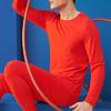Caizhiyan Men's Thickened Chinese Red Warm Underwear Set