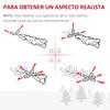 Artificial Christmas Tree Narrow 150cm with 294 Branches and Detachable Base Easy To Assemble Green