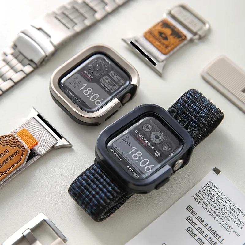 Металевий броньований чохол для Ultra 2 10 9 8 7 6 5, ударостійкий захисний чохол для iWatch 40мм 41мм 42мм 44мм 45мм 46мм 49мм