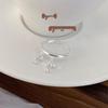 Lan Zhi Micro-Paved Cross Jewelry Open Ring - Non-fading Light Luxury 925 Sterling Silver