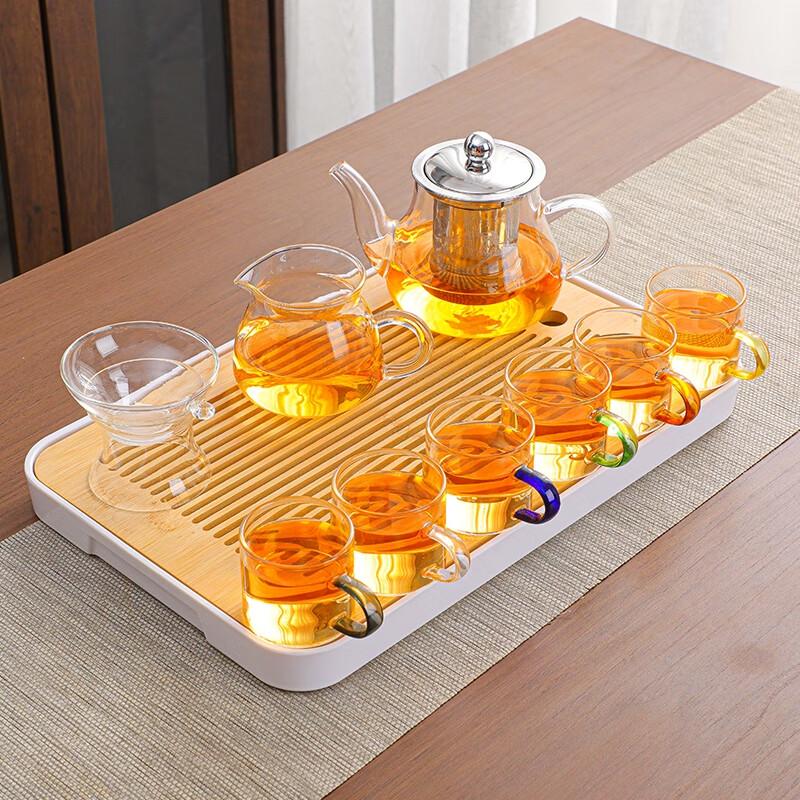 Zhaoran Eight Steeds Heat-Resistant Glass Gongfu Tea Set
