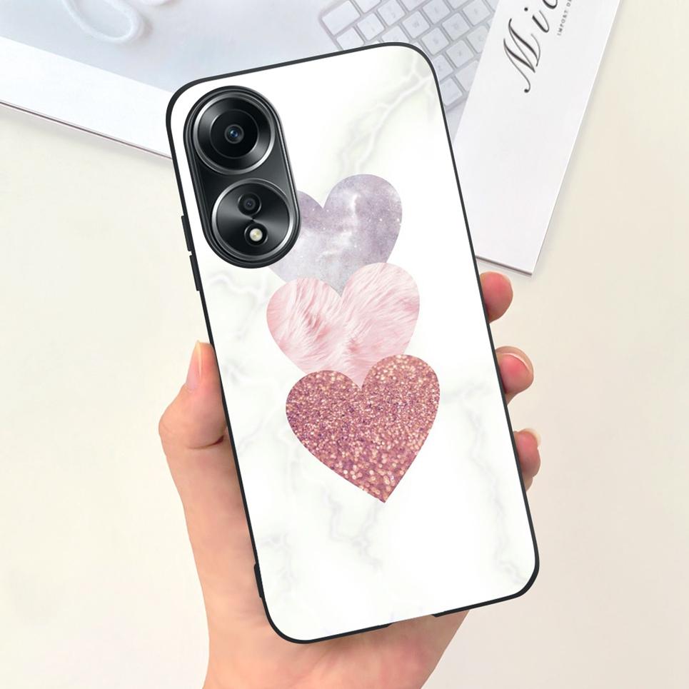 For Oppo A58 4G Back Cover Beauty Flower Girl Fashion Jelly Phone Case For Oppo A58 4G CPH2577 OppoA58 A 58 Coque Etui Soft TPU