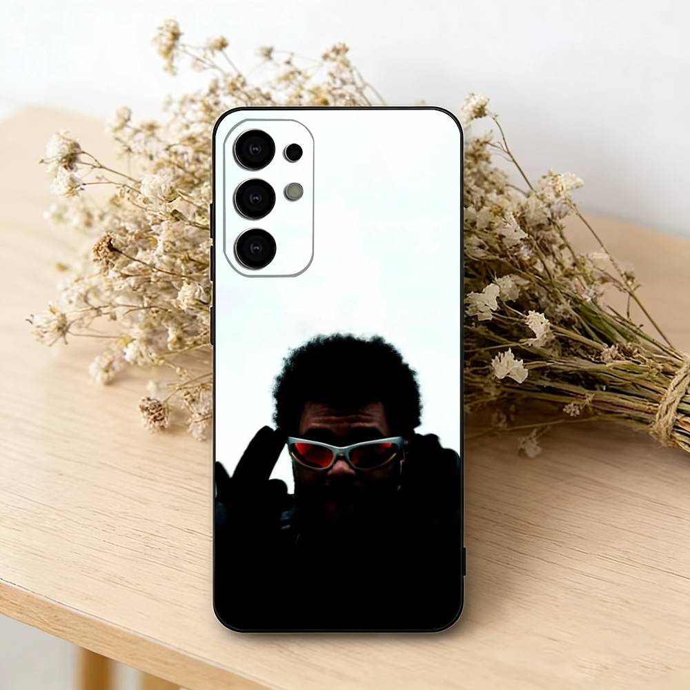 The W-weeknd D-design Phone Case Black Silicone Soft For Samsung S25,S24,S21,S22,S23,S30,Ultra,S20,Plus,Fe,Lite