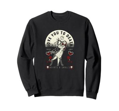 Disney The Nightmare Before Christmas Valentine's Day Love You Sweatshirt