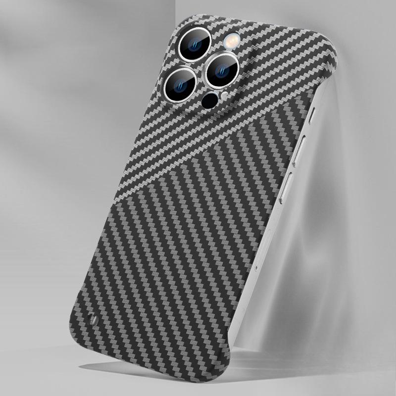 

Узор из углеродного волокна Подходит для чехла для мобильного телефона IPhone 16pro Apple 15 Бесшовный Противоударный 14 Ультратонкий ПК Защитный чехол iPhone16plus