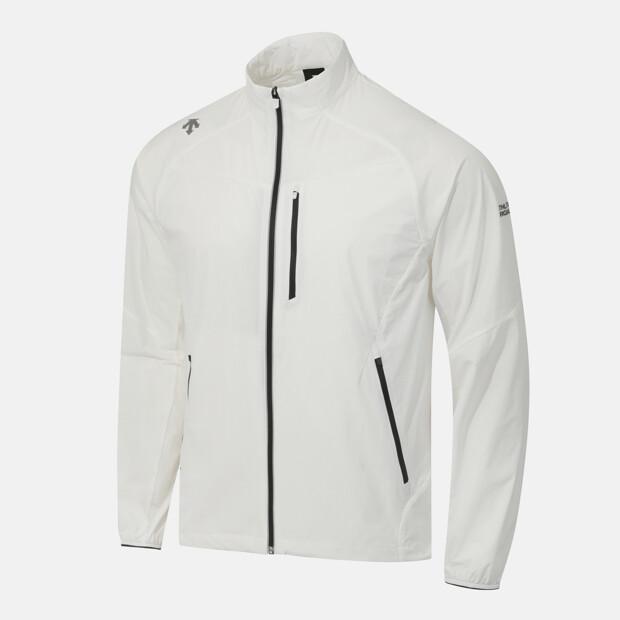Descente Running Stretch Woven Zip-Up Jacket White Sr221Rwt41