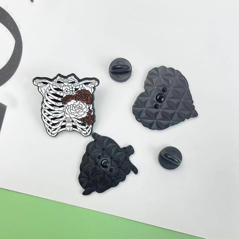 Skull Brooch Premium Sense Bag Apparel Accessories