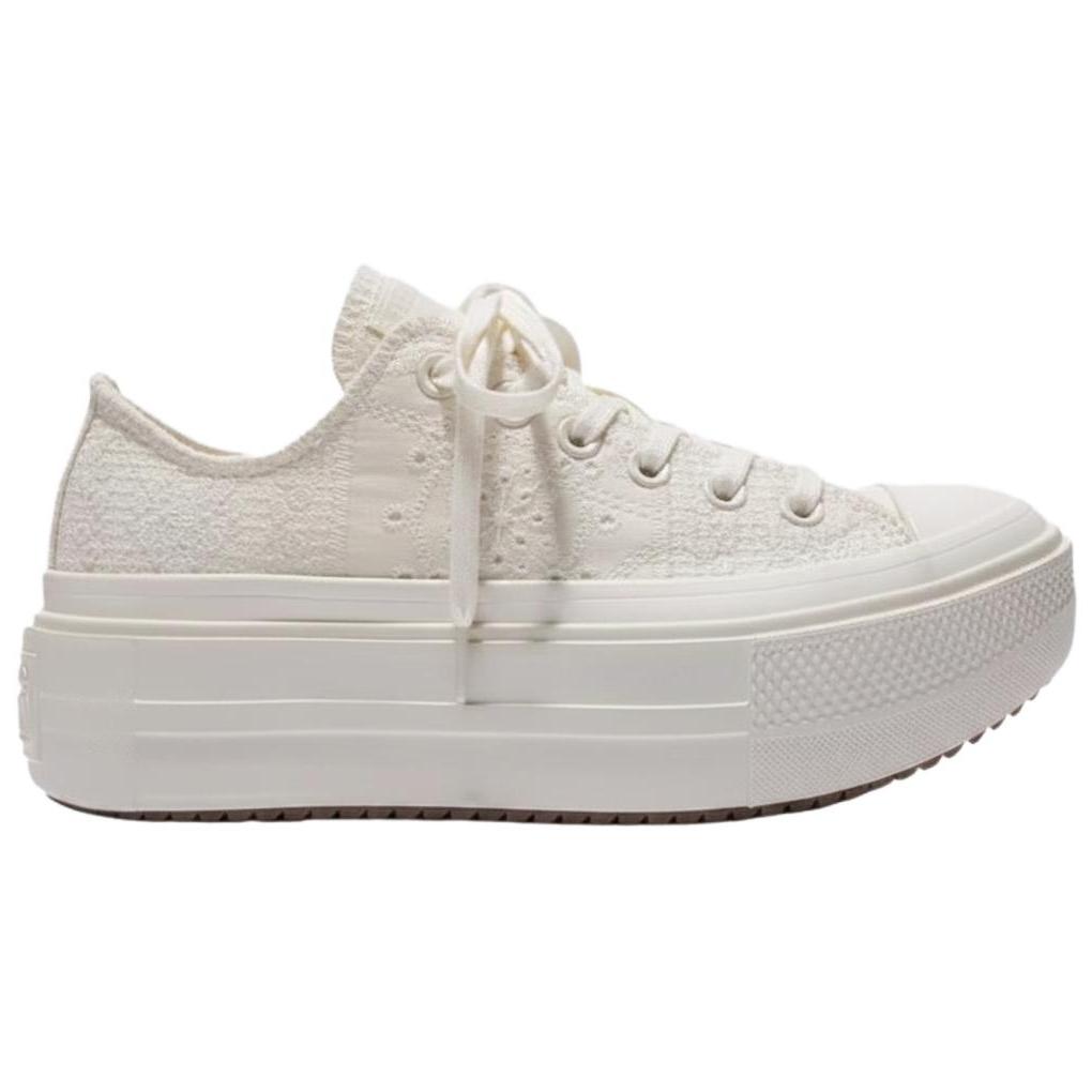 Converse Double Stack Comfortable Versatile Low-Top Canvas Shoes Women sneaker Beige A22182C