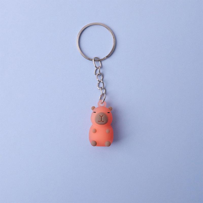 

Cartoon Capibara Color Changing Keychain Pendant Backpack Charm Kids Toys Accessories Gift A1
