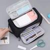 Oxford Cloth Double-Layer Pencil Case Wear-resistant Stationery Organizer Pencil Bag  Boy Girl