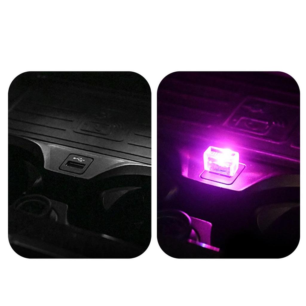 Oświetlenie LED do samochodu, Przenośna lampka do atmosfery w samochodzie - Samochodowe światło atmosferyczne USB Podłączane na noc