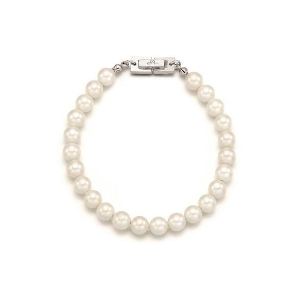 White 6mm Pearl Bracelet (L) OTB1229L5PWI
