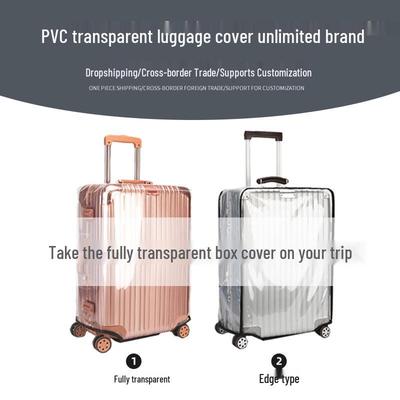 Transparent PVC Waterproof Luggage Cover - Wear-Resistant Dust Protector for Trolley Suitcases