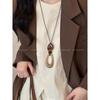 Chinese Aesthetics~ Retro smudged long necklace women's new sweater chain niche design accessories