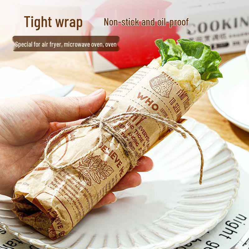 Amerikanisches lebensmittelechtes Silikonöl-absorbierendes Papier für Heißluftfritteuse, Barbecue und Hamburger-Backen