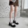 Mary Jane single shoes women's high heels new retro gentle shoes black thick heels small leather shoes
