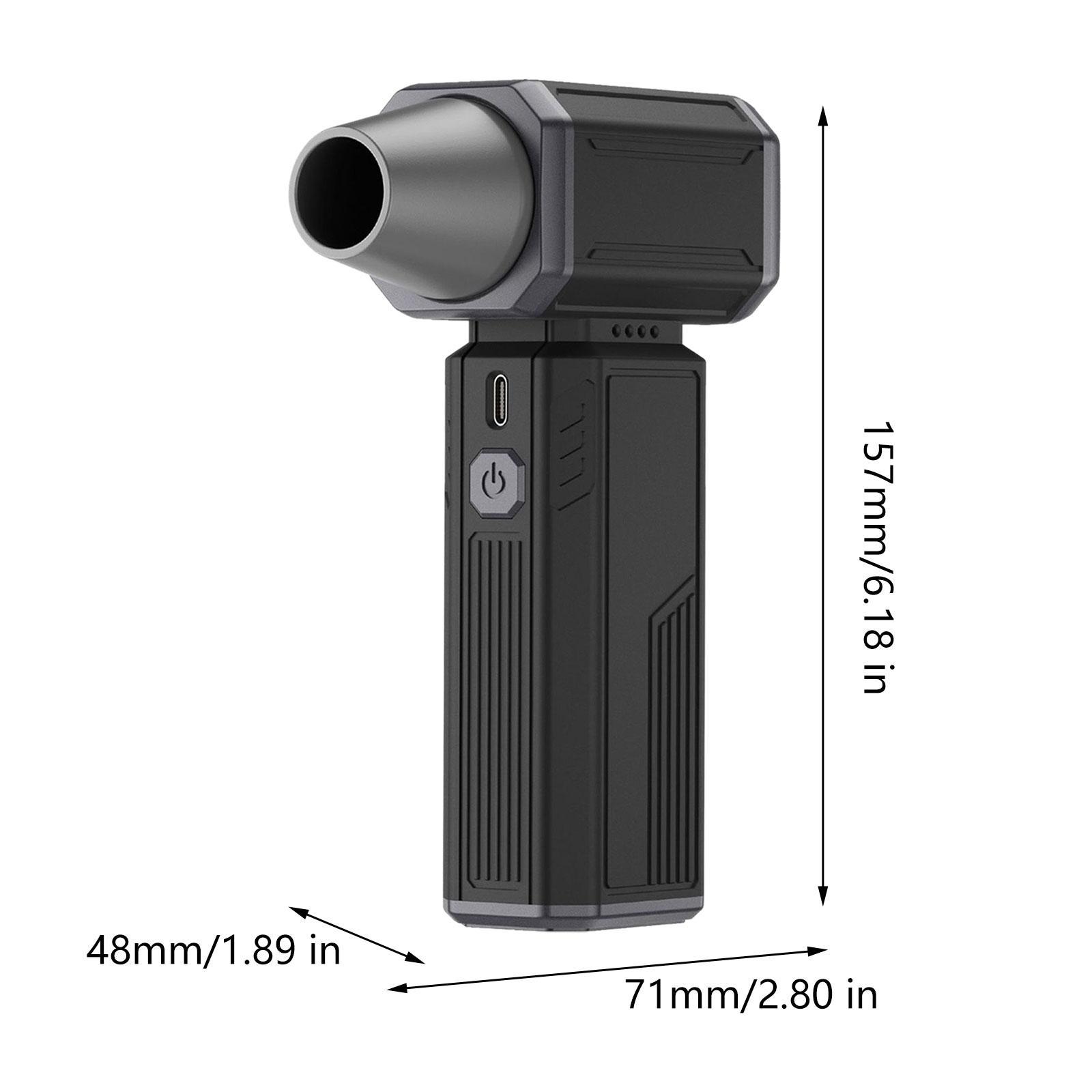 

Электрический воздушный пылесос с аккумуляторной противоскользящей ручкой, универсальный турбовентилятор чёрный