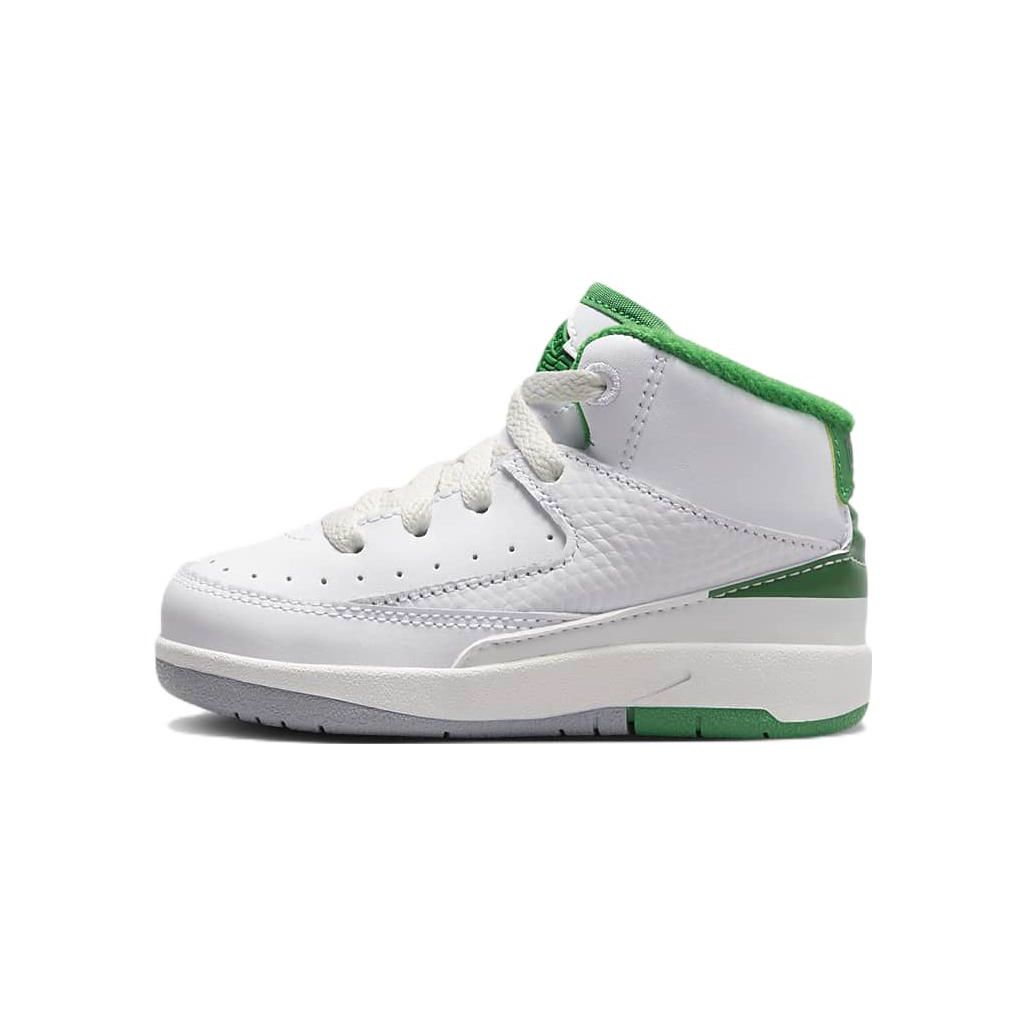 

Дитячі кросівки Air Jordan 2 Retro TD Lucky Green White Sail Light-Steel-Grey DQ8563-103 22