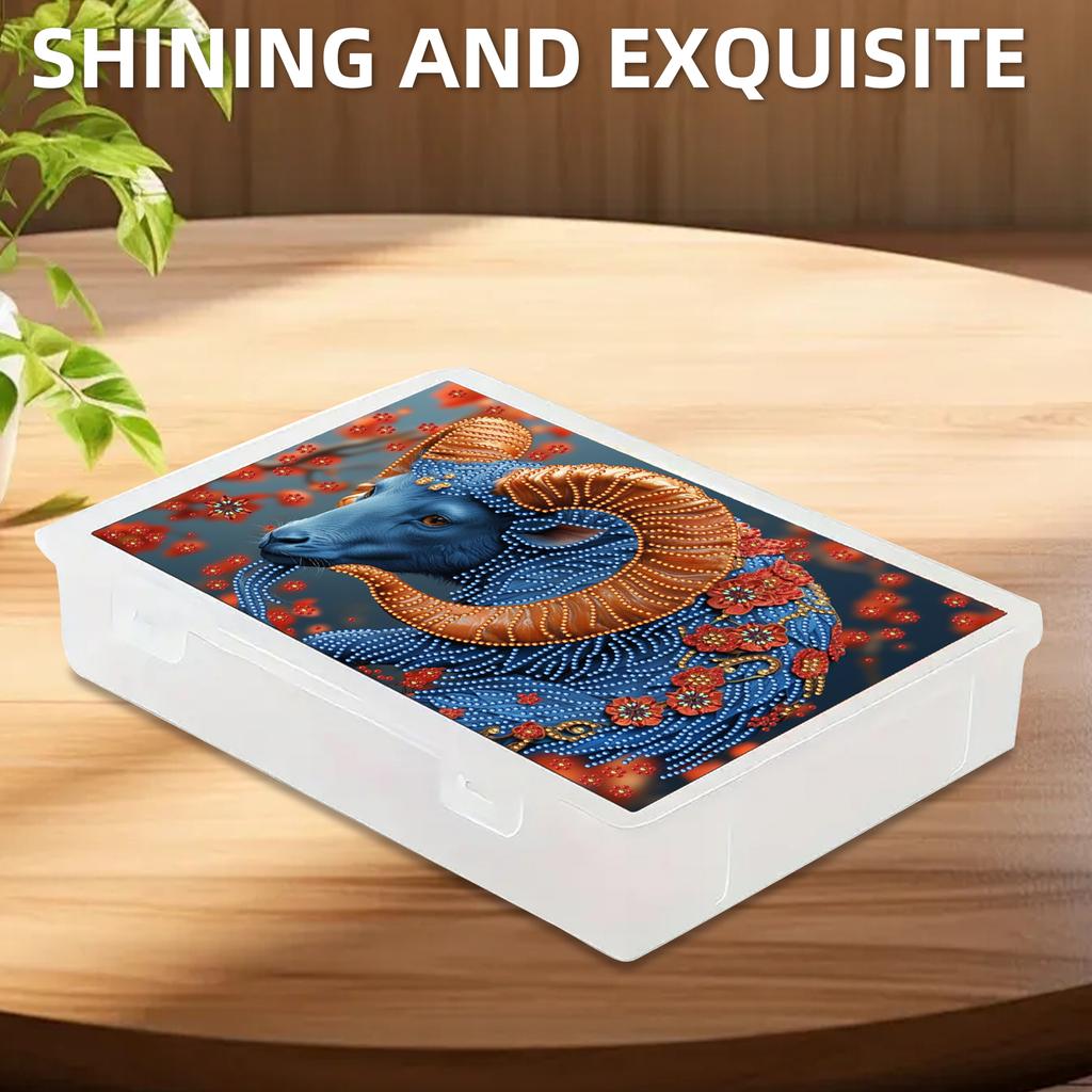 DIY Full Diamond Painting Crystal Mosaic Storage Container Crystal Storage Case Kit for Adults/Beginners Gift Idea Home Decor