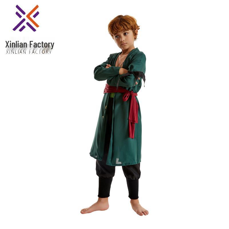One Piece Zoro Pánský a dětský anime cosplay kostýmový set