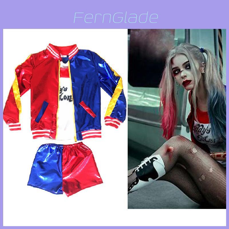 Stupefacente Costume da Ragazza di Halloween con Design Harley Quinn di Suicide Squad per Bambini