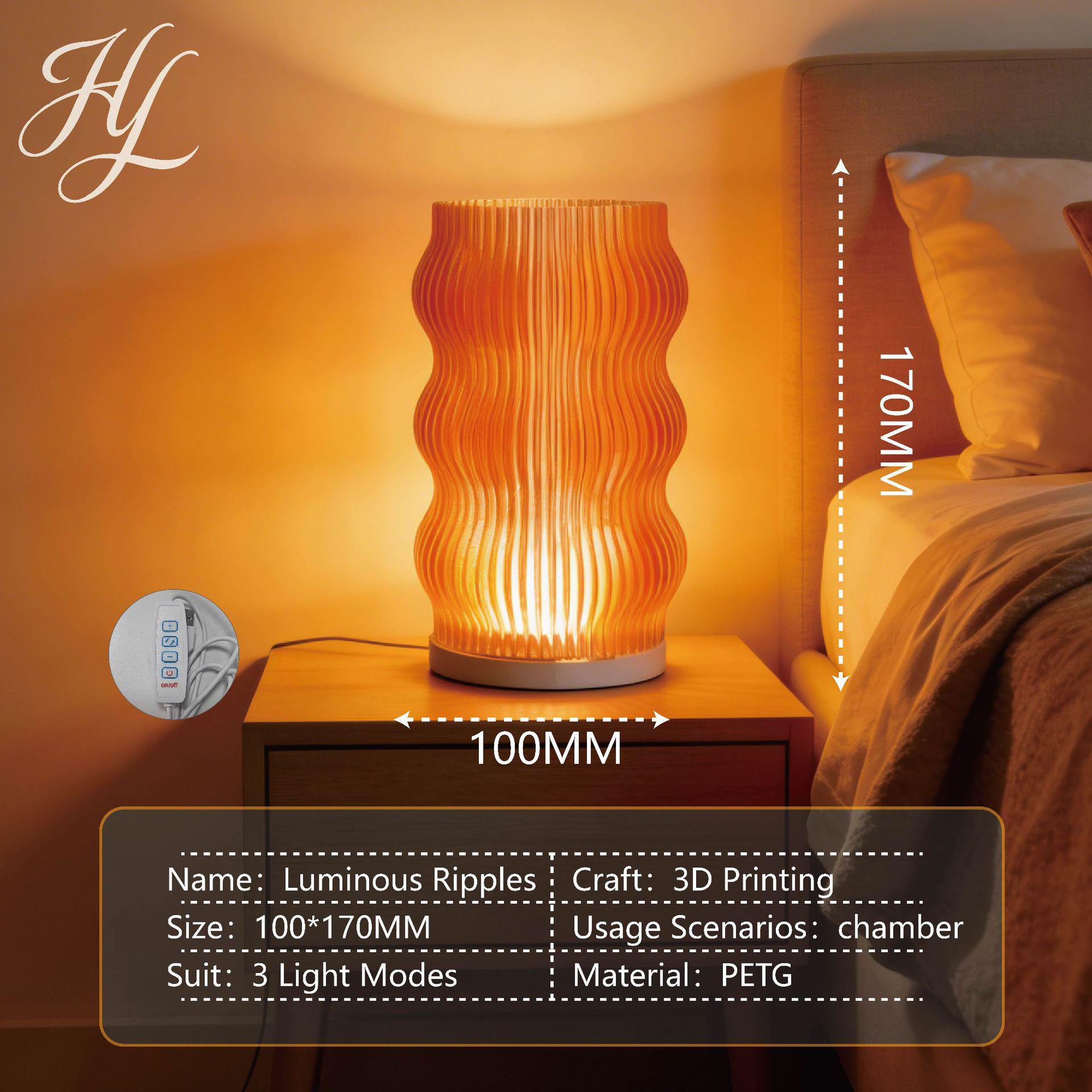 USB Многоцветная Прикроватная Ночная Лампа Окружающего Освещения