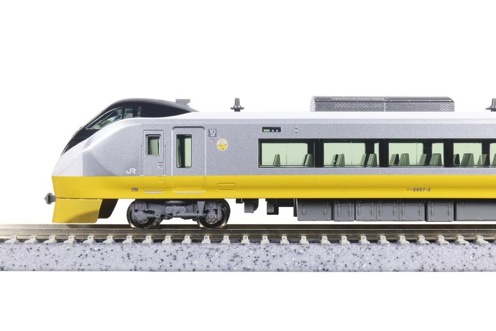 KATO N Gauge E657 Series and E653 Series Revival Color Model (Yellow) 10-Car Set, Train, 10-1876
