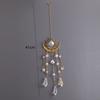 Moon Eye Sunshine Catcher Golden Moon Hanging Decoration Flame Moon Crystal Pendant  Garden