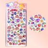 4pcs Mini Japanese Style Marine Cartoon 3D Drop Stickers DIY Phone Stationery Diary Decor School Cute Crystal Sticker