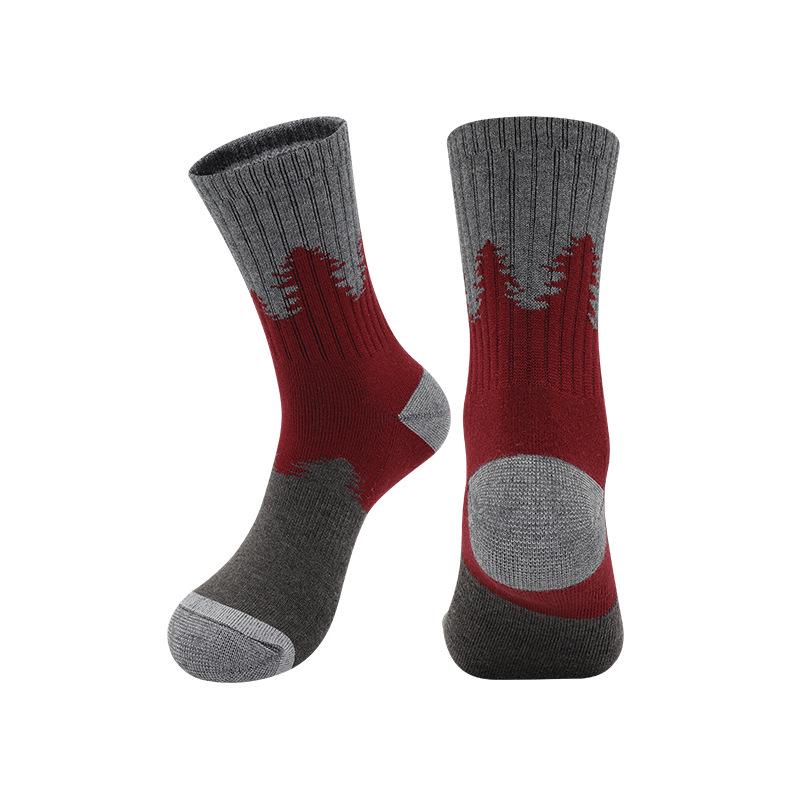 Sommer Merino Wolle Anti-Rutsch Wander- und Sportsocken - Atmungsaktiv und Warm