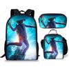 Classic Popular Novelty skibidi Toilet Man 3D Print 3pcs/Set Student School Bags Laptop Daypack Backpack Lunch bag Pencil Case