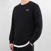 Li Ning Training Series Solid Color Logo Sports Crew Neck Pullover Long Sleeve Sweatshirt Men Sweatshirt Black AWDQ643-4