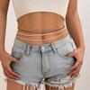 4Pcs Creative Boho Colorful Elastic Seed Beads Waist Belly Belt Chains for Women Summer Bikini Sexy Body Jewelry Y2K Accessories