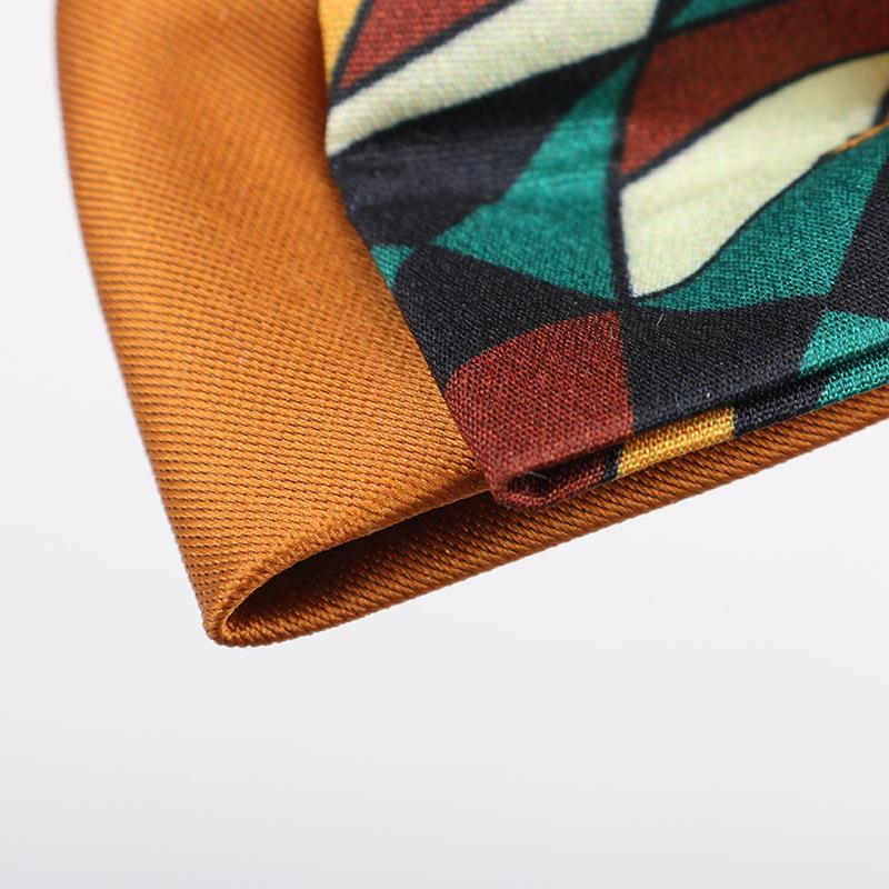 Gemusterte Fliege Herren Imitationsseide Druck Retro High-End Französisches Hemd Amtlich Fotografie Hochzeit Schleife Kragen